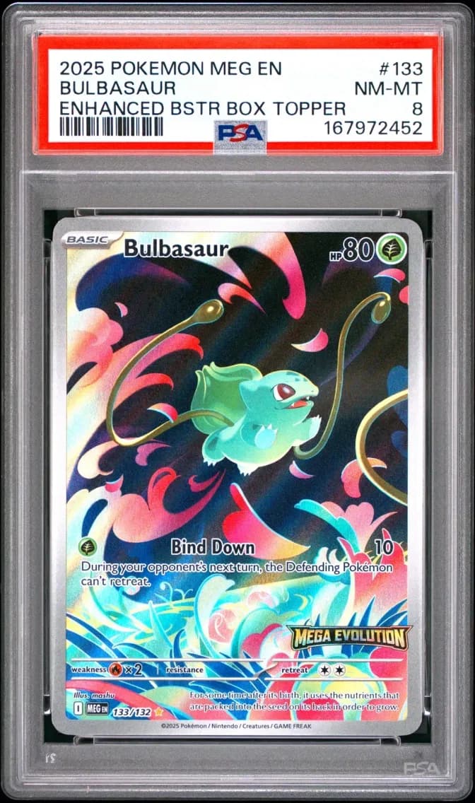 Bulbasaur, Mega Evolution, PSA 8