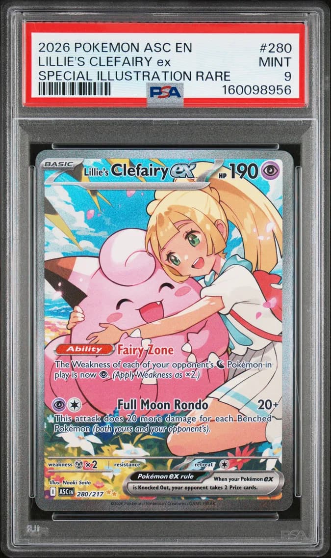 Lillie's Clefairy EX, Ascended Heroes, PSA 9