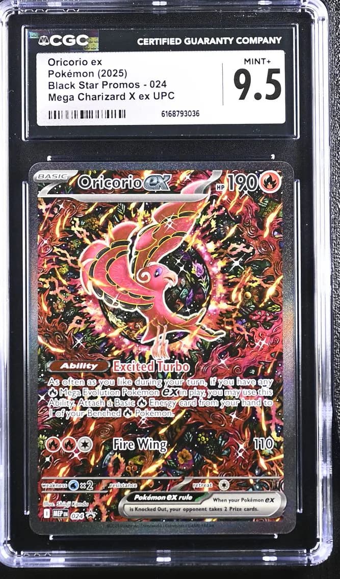 Oricorio ex, Black Star Promos - Mega Evolution MEP EN, CGC 9.5