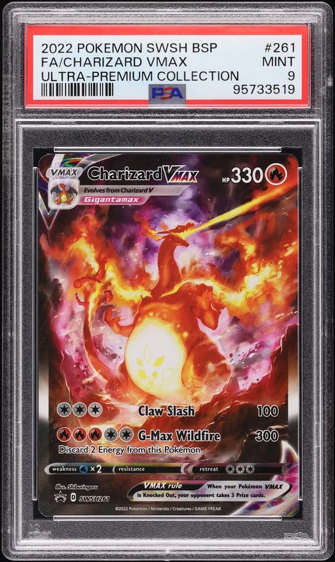Charizard VMAX, Swsh Black Star Promo, PSA 9