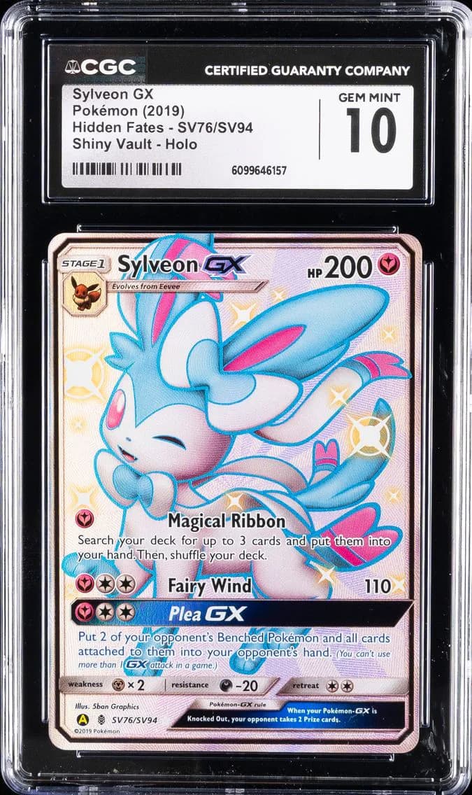 Sylveon GX, Hidden Fates, CGC 10