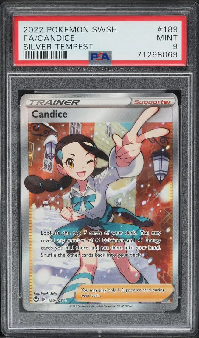 Candice, Sword & Shield Silver Tempest, PSA 9