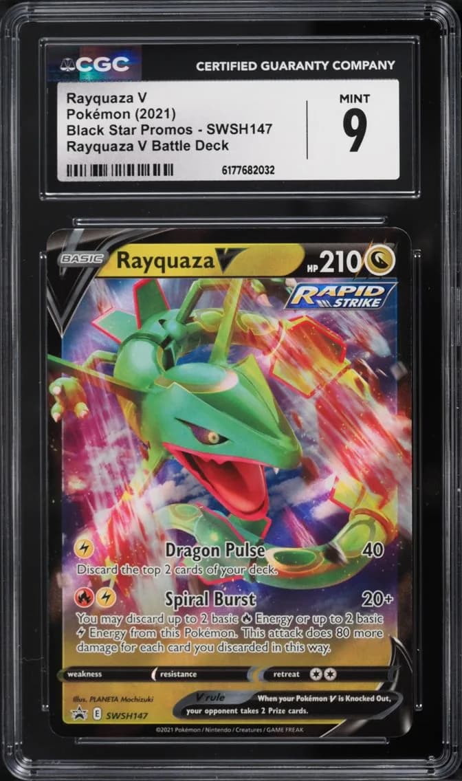 Rayquaza V, Black Star Promos - Sword & Shield, CGC 9