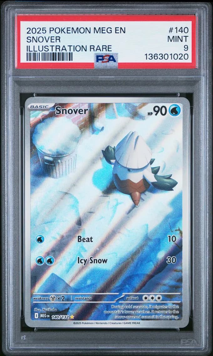 Snover, Mega Evolution, PSA 9