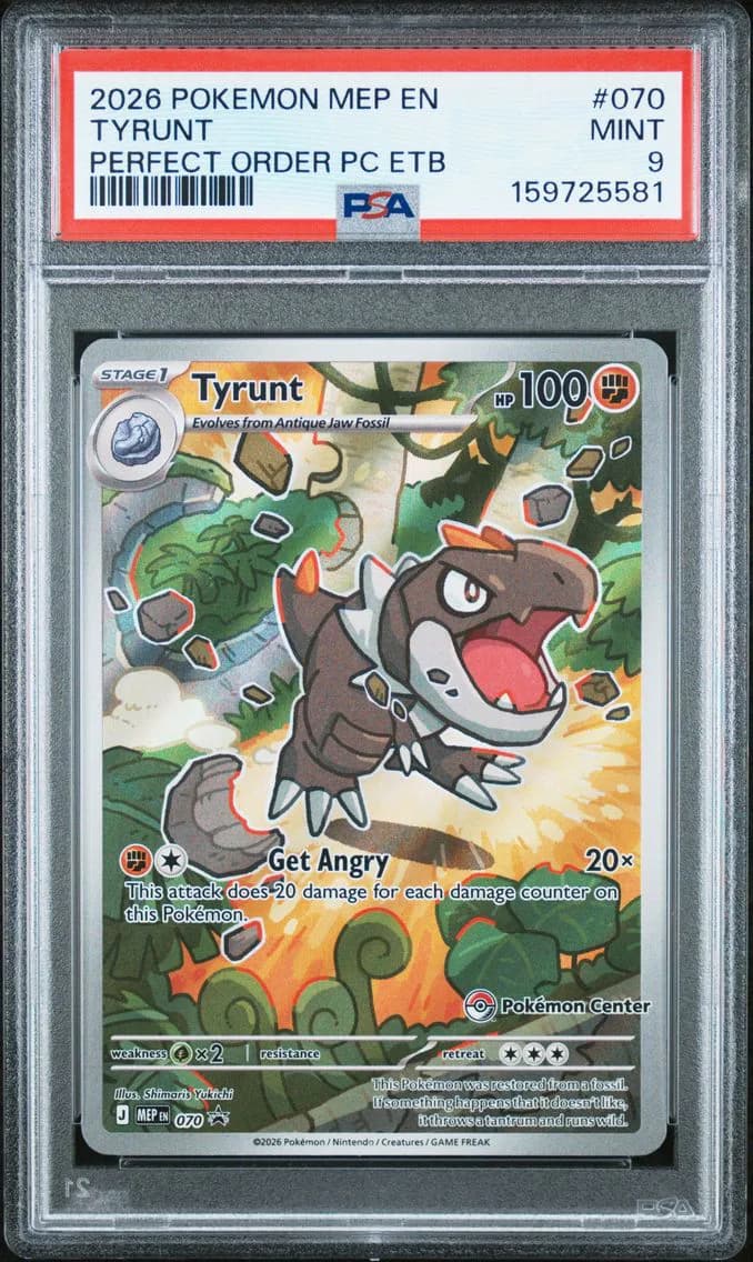 Tyrunt, Me Black Star Promo, PSA 9