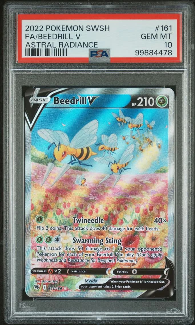 Beedrill V, Sword & Shield Astral Radiance, PSA 10