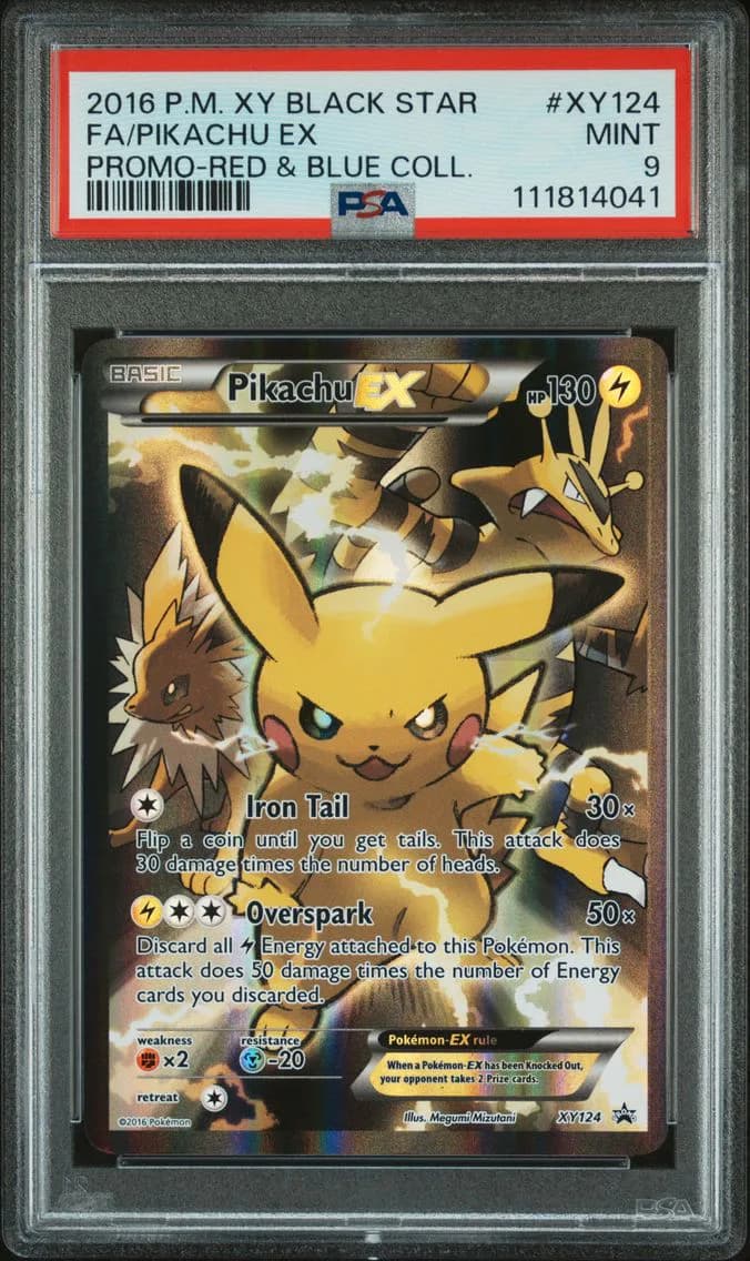 Pikachu EX, XY Black Star Promo, PSA 9