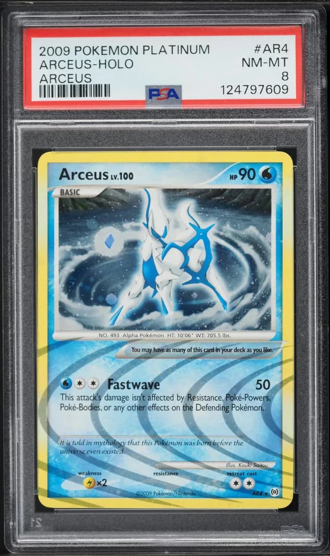 Arceus-Holo, Platinum Arceus, PSA 8
