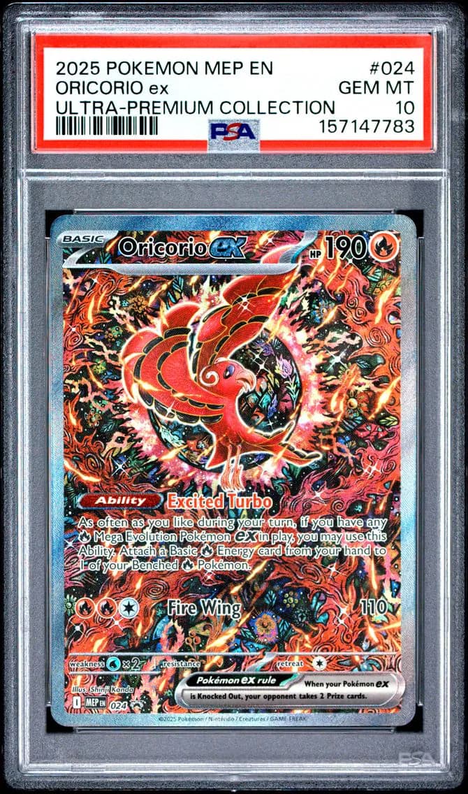 Oricorio EX, Me Black Star Promo, PSA 10