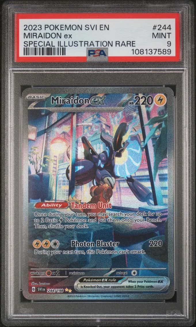 Miraidon EX, Scarlet & Violet, PSA 9