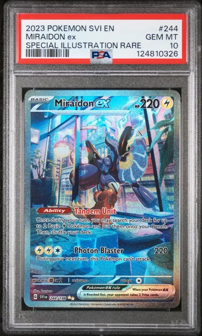 Miraidon EX, Scarlet & Violet, PSA 10