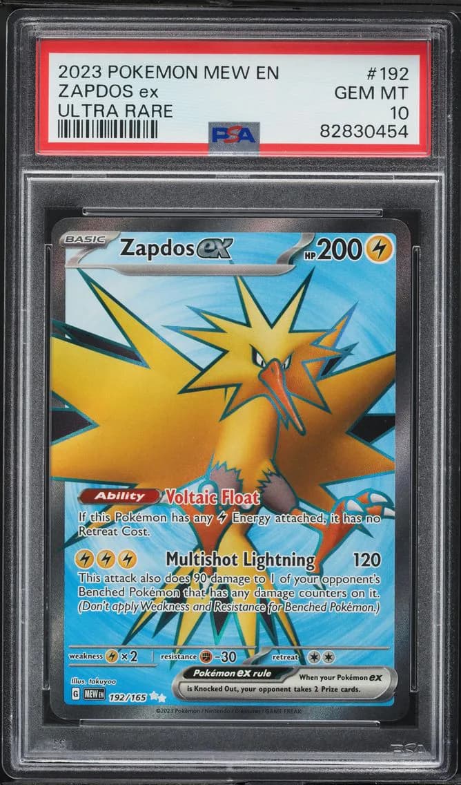 Zapdos EX, 151, PSA 10