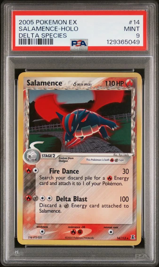 Salamence-Holo, EX Delta Species, PSA 9