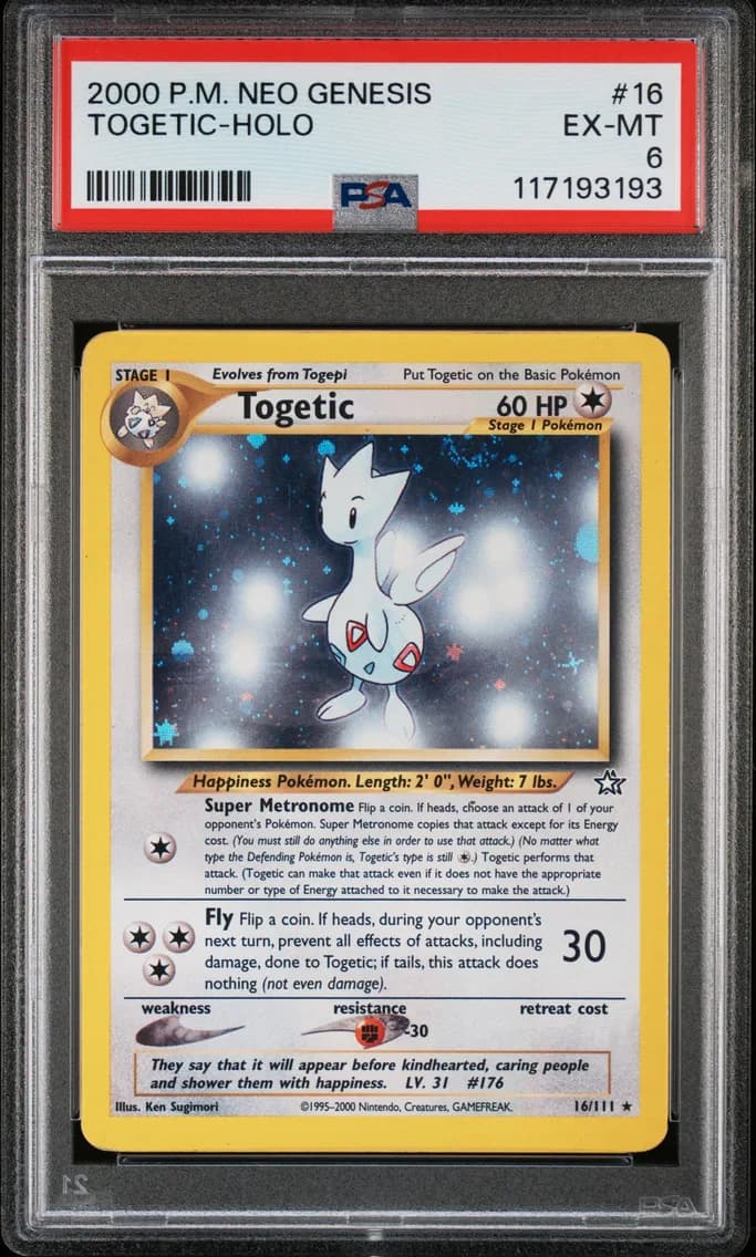 Togetic-Holo, Neo Genesis, PSA 6
