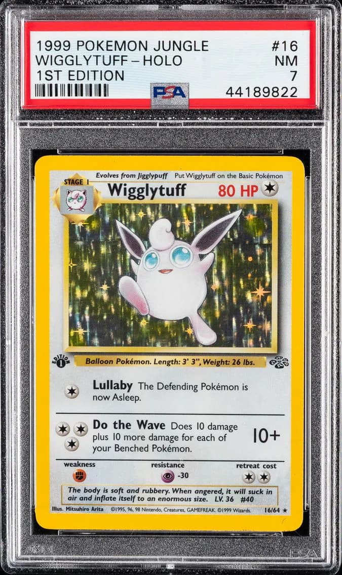 Wigglytuff-Holo 1st Edition, Jungle, PSA 7
