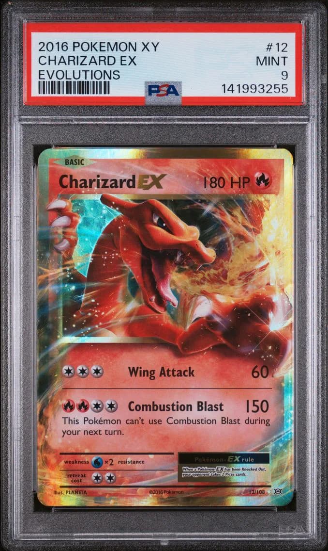 Charizard EX, XY Evolutions, PSA 9