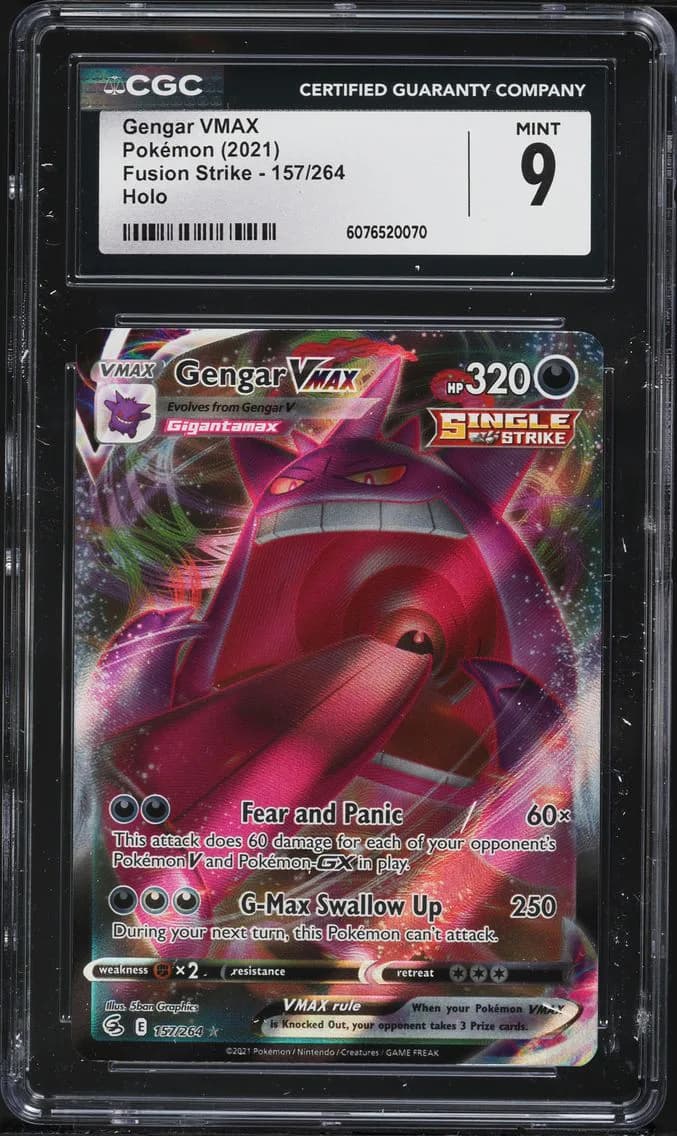 Gengar VMAX, Fusion Strike, CGC 9