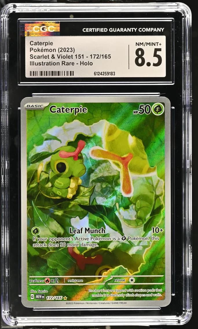 Caterpie, Scarlet & Violet 151, CGC 8.5