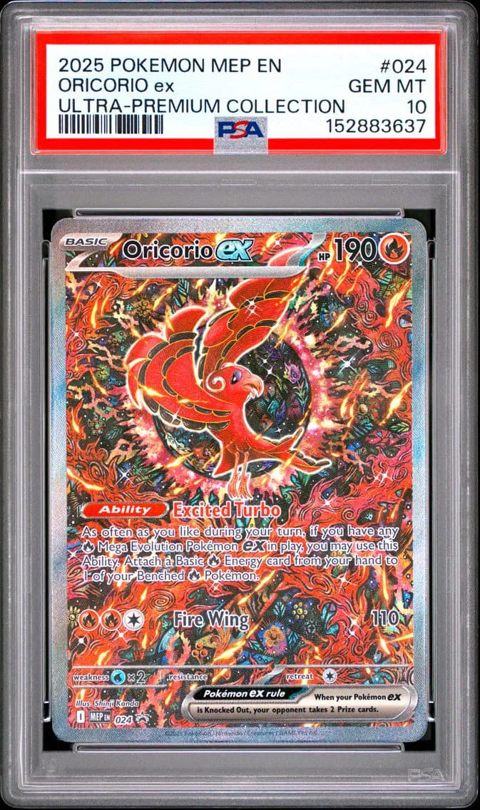 Oricorio EX, Me Black Star Promo, PSA 10