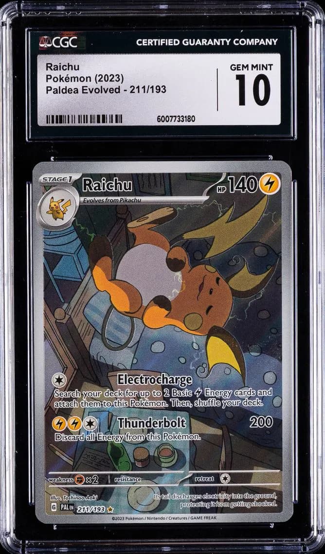 Raichu, Paldea Evolved, CGC 10