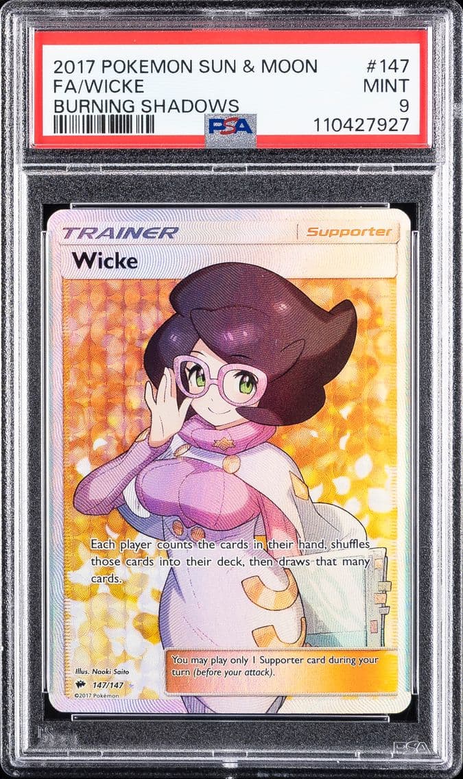 Wicke, Sun & Moon Burning Shadows, PSA 9