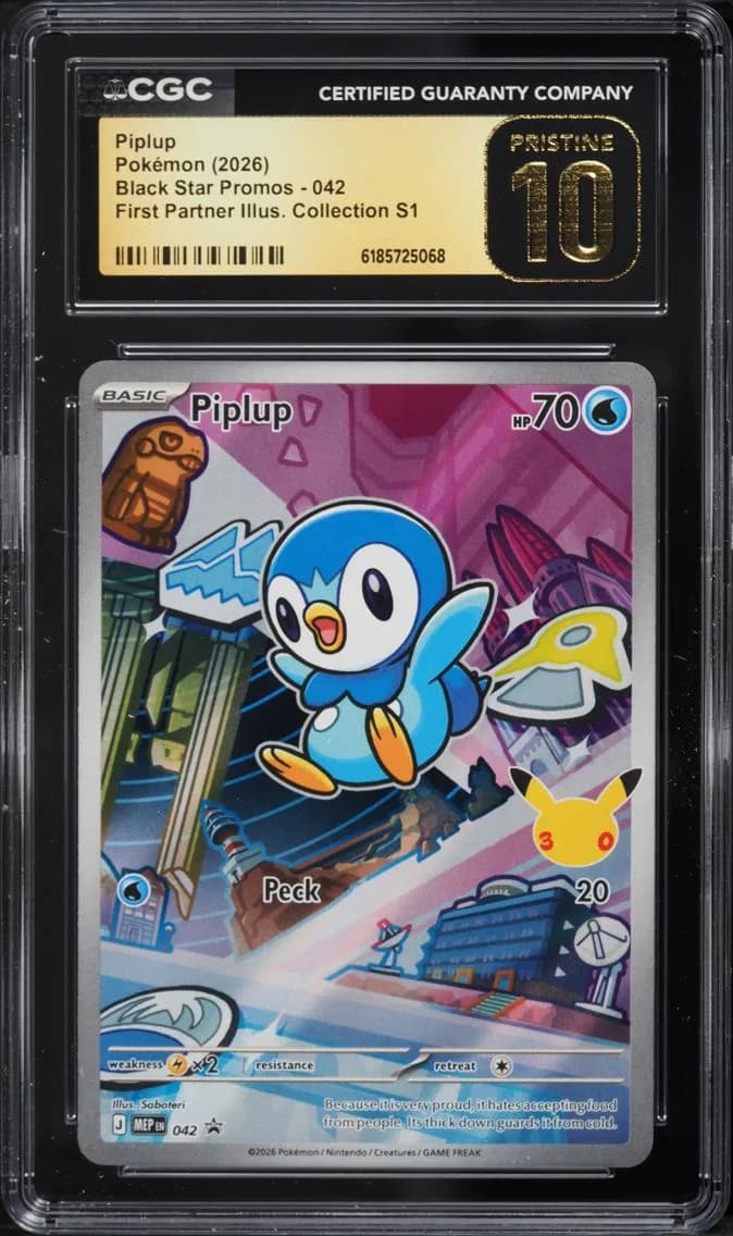 Piplup, Black Star Promos - Mega Evolution MEP EN, CGC 10