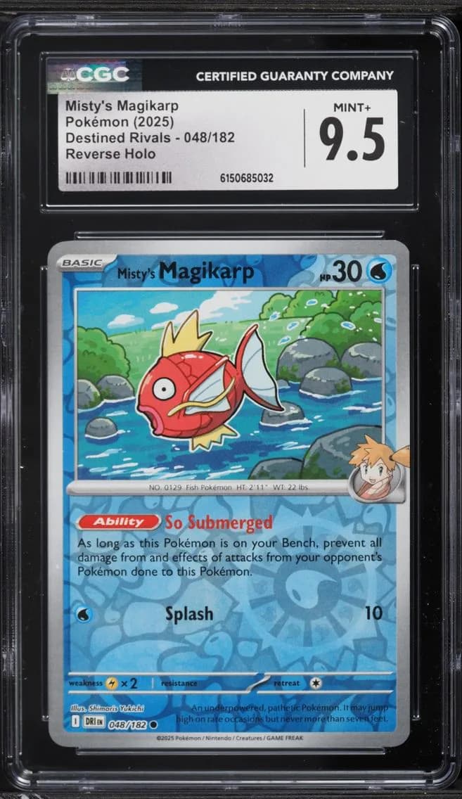 Misty's Magikarp, Destined Rivals, CGC 9.5