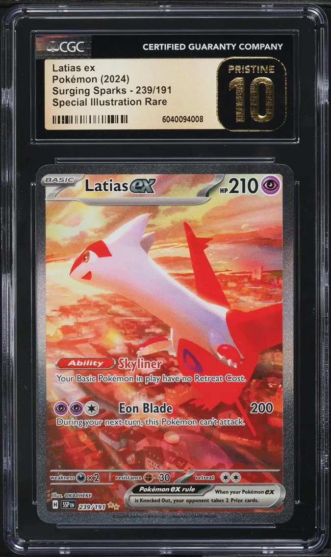 Latias EX, Surging Sparks, CGC 10