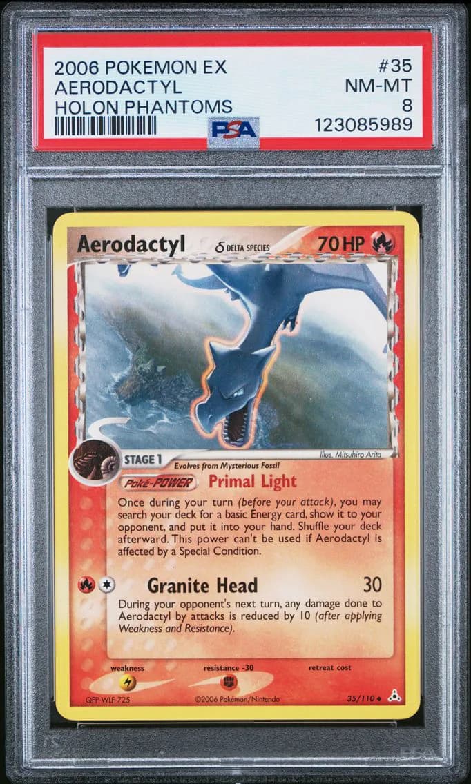 Aerodactyl, EX Holon Phantoms, PSA 8