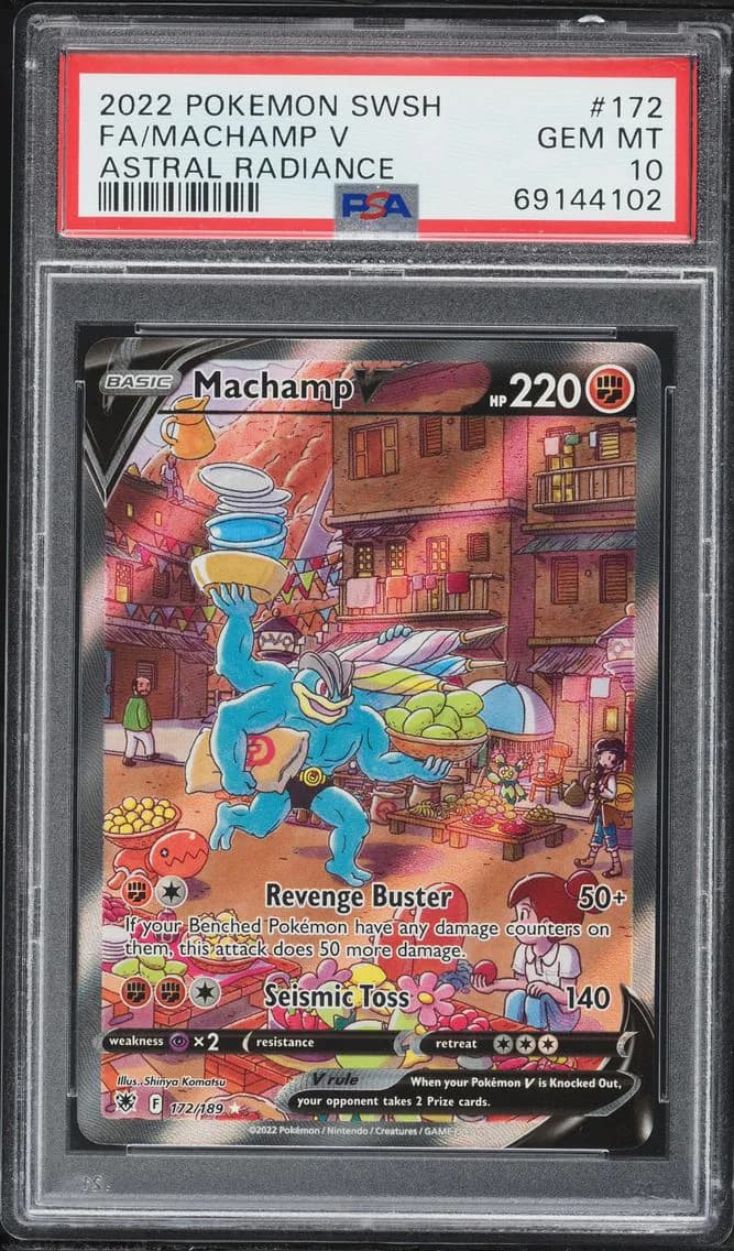 Machamp V, Sword & Shield Astral Radiance, PSA 10