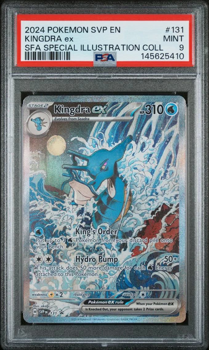 Kingdra EX, SV Black Star Promo, PSA 9