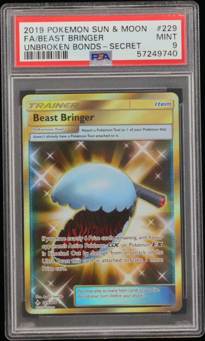Beast Bringer, Sun & Moon Unbroken Bonds, PSA 9