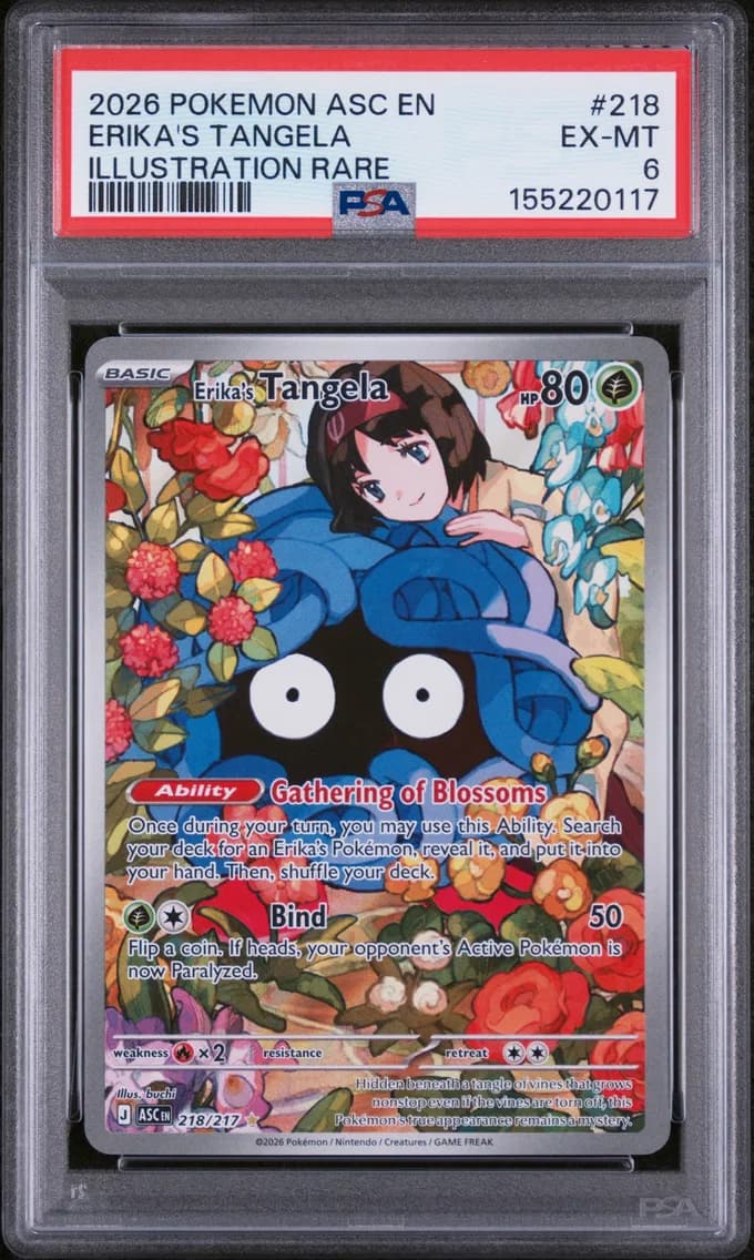 Erika's Tangela, Ascended Heroes, PSA 6