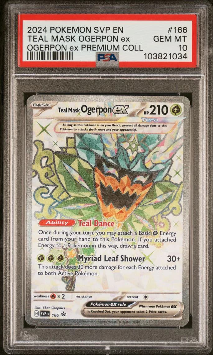 Teal Mask Ogerpon EX, SV Black Star Promo, PSA 10