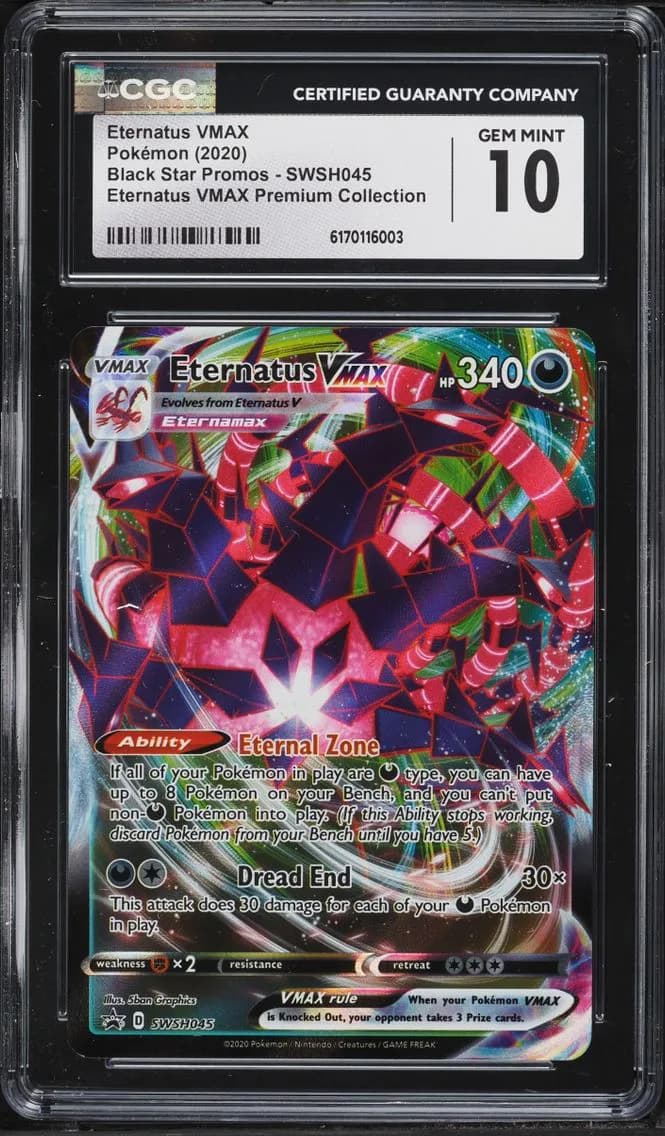 Eternatus VMAX, Black Star Promos - Sword & Shield, CGC 10