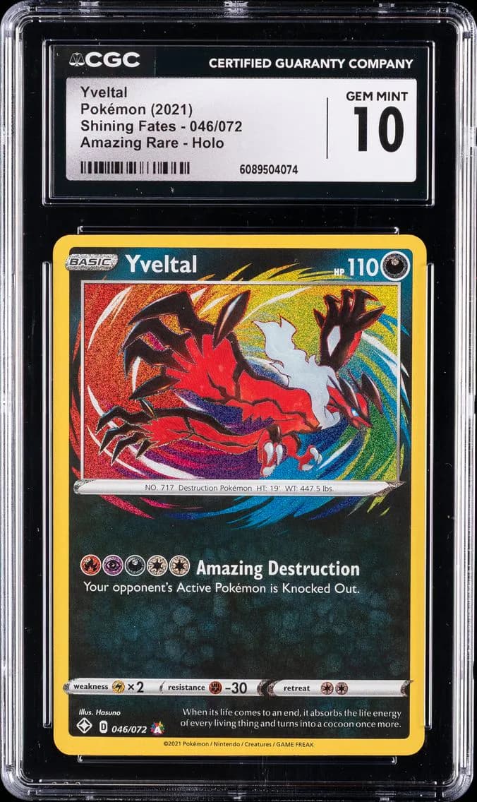 Yveltal, Shining Fates, CGC 10