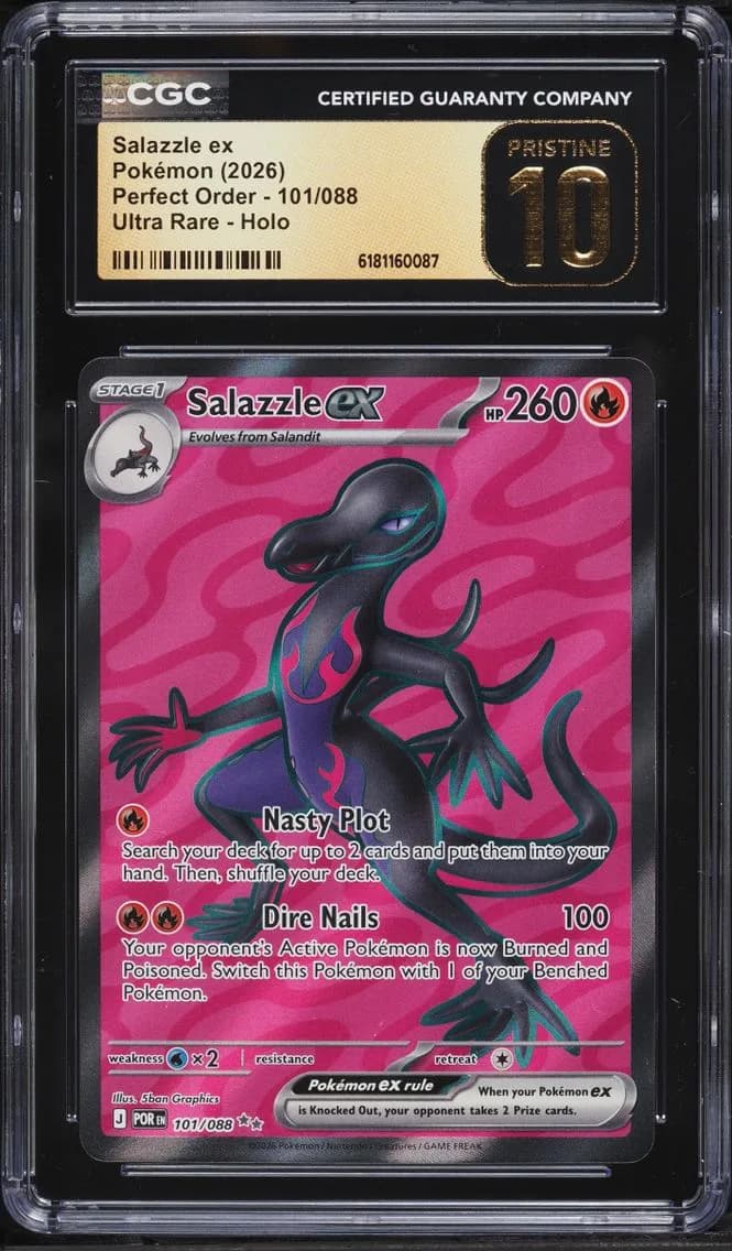 Salazzle ex, Perfect Order, CGC 10