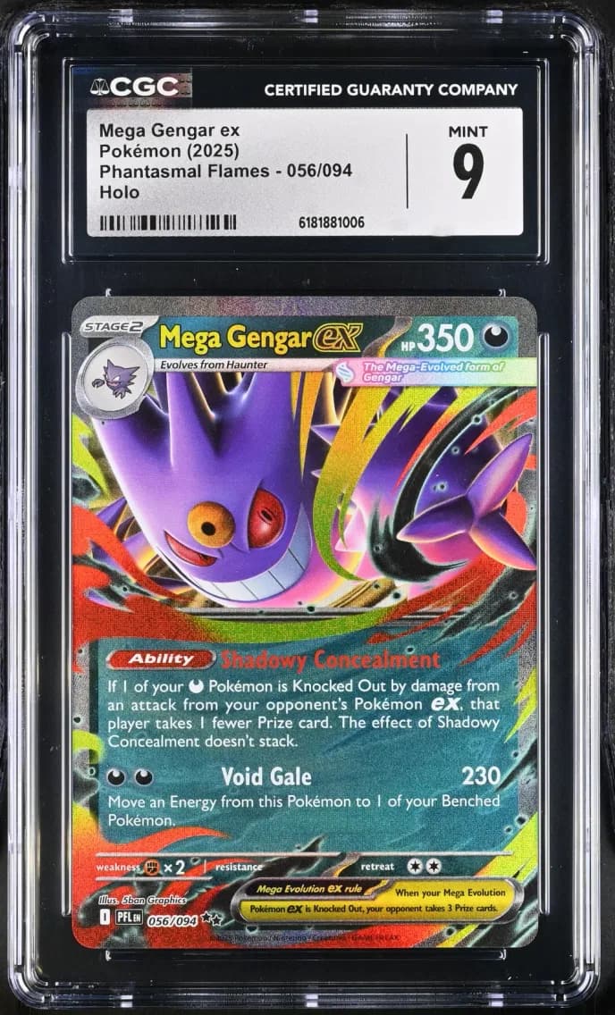 Mega Gengar ex, Phantasmal Flames, CGC 9