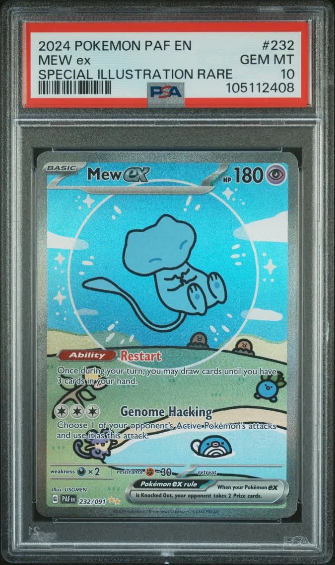 Mew EX, Paldean Fates, PSA 10