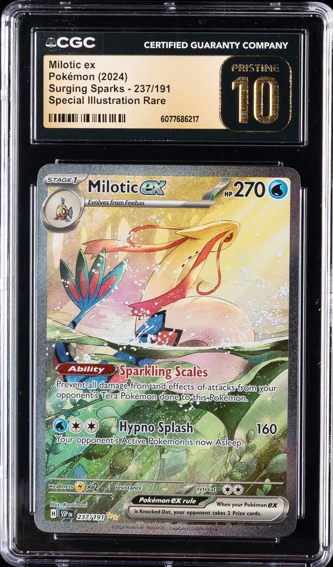 Milotic EX, Surging Sparks, CGC 10