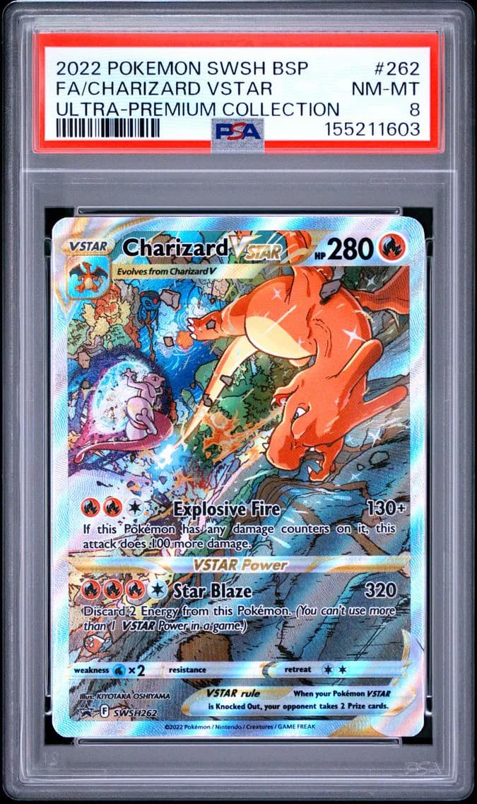 Charizard VSTAR, Swsh Black Star Promo, PSA 8
