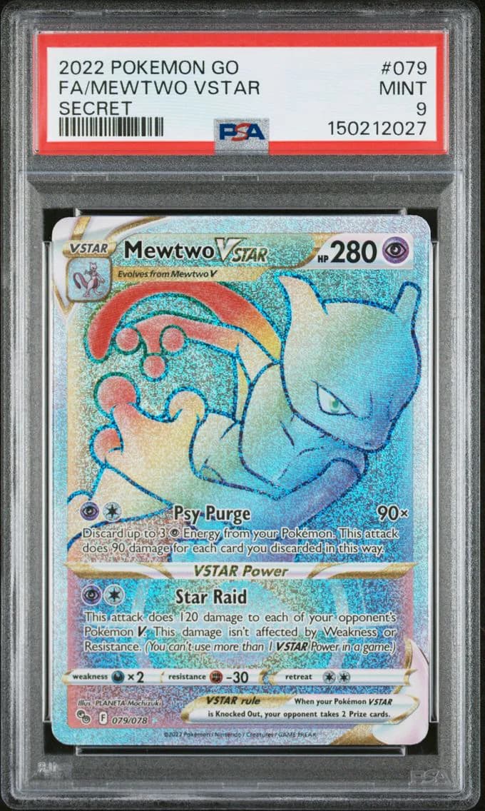Mewtwo VSTAR, Go, PSA 9