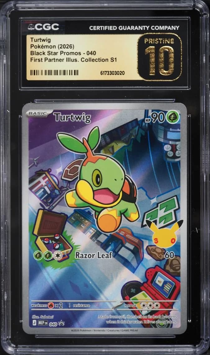 Turtwig, Black Star Promos - Mega Evolution MEP EN, CGC 10