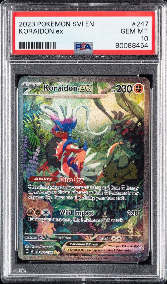 Koraidon EX, Scarlet & Violet, PSA 10