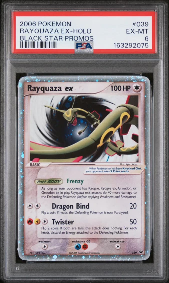 Rayquaza EX-Holo, Black Star Promos, PSA 6