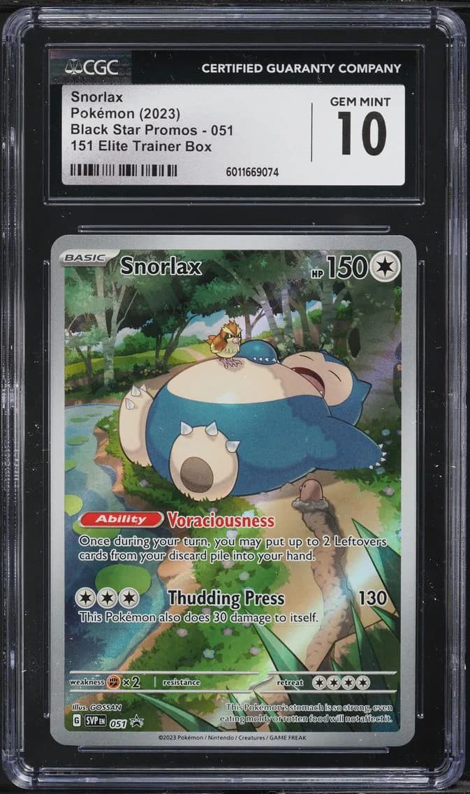 Snorlax, Black Star Promos - Scarlet & Violet SVPEN, CGC 10