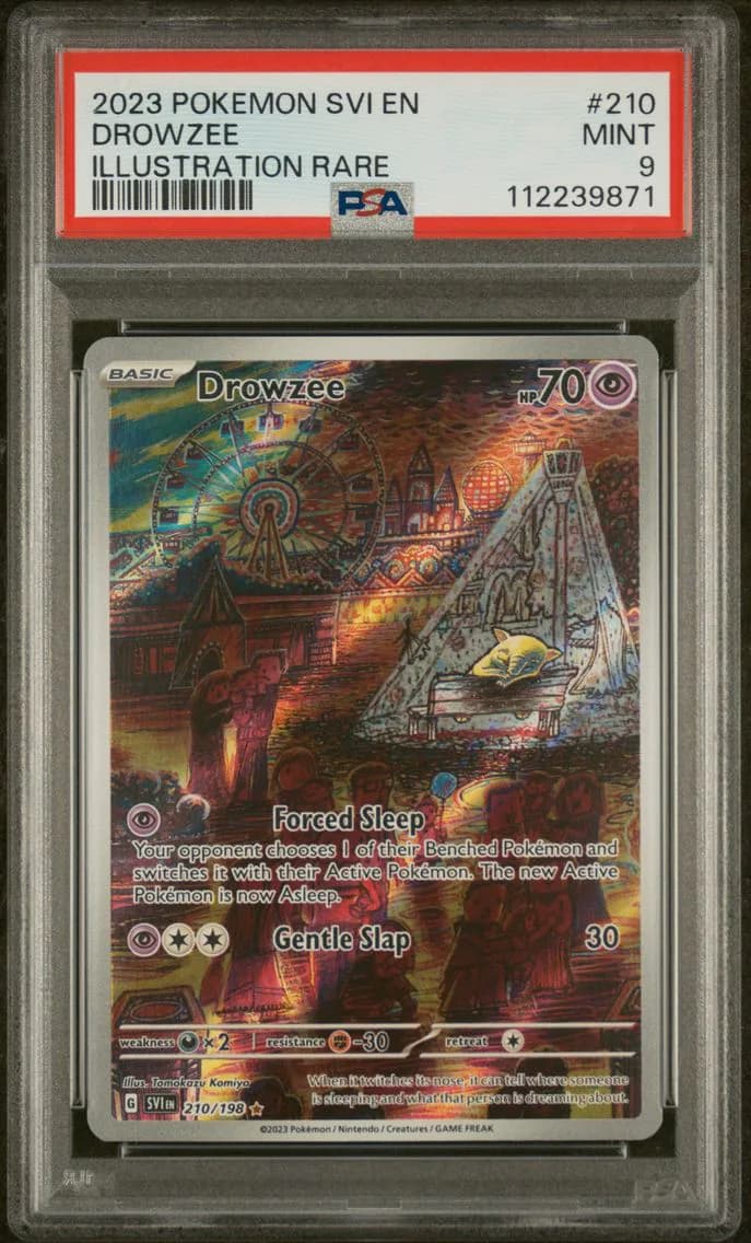 Drowzee, Scarlet & Violet, PSA 9