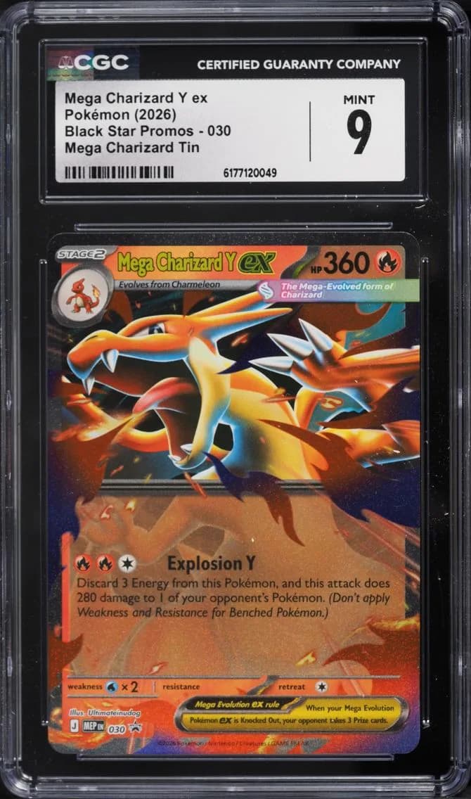 Y Ex, Black Star Promos - Mega Evolution MEP EN, CGC 9
