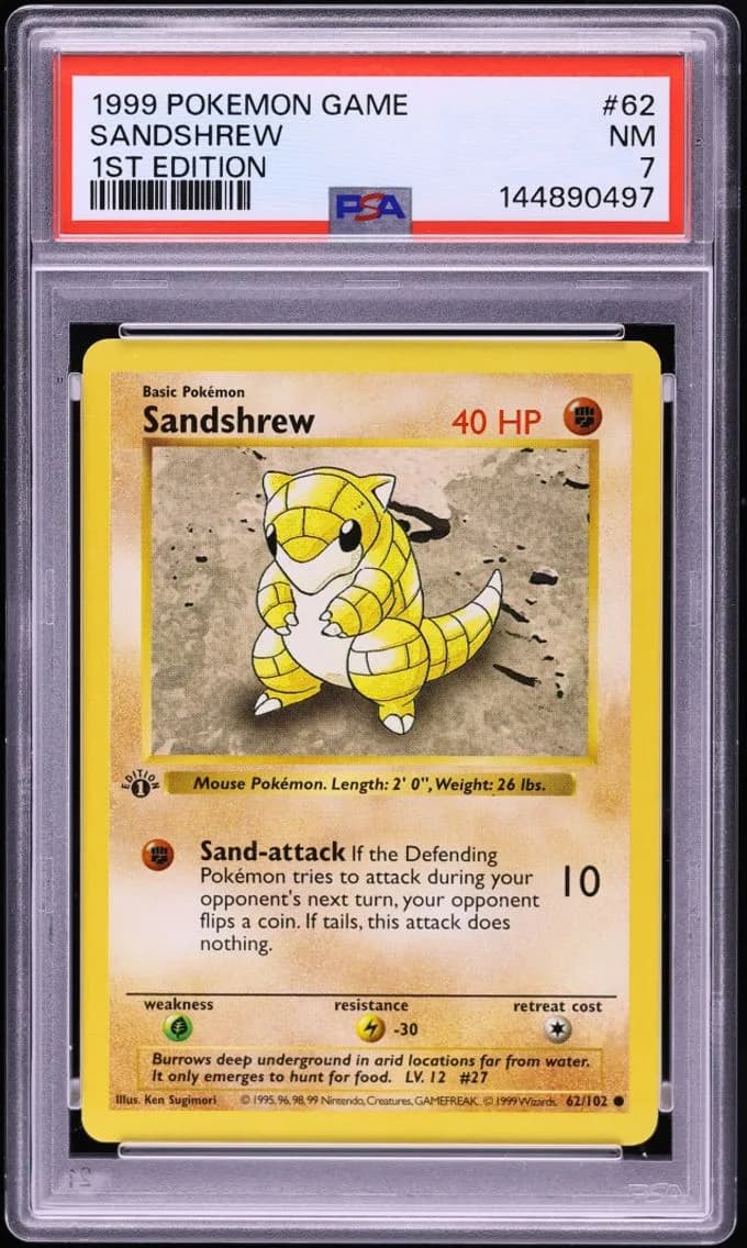 Sandshrew, Game, PSA 7