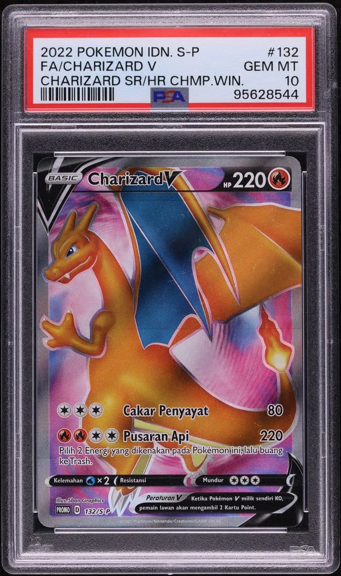 Charizard V, Indonesian S Promo, PSA 10